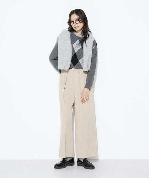 COMME CA PLATINUM S-SIZE / コムサ・プラチナ エスサイズ ニット・セーター | 〔 Sサイズ 〕 アーガイルニット プルオーバー | 詳細4