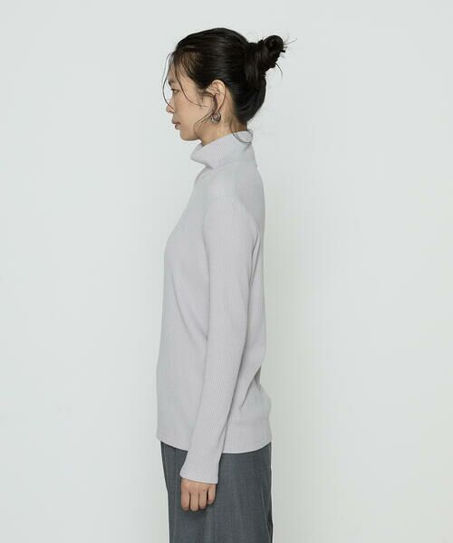 COMME CA PLATINUM S-SIZE / コムサ・プラチナ エスサイズ カットソー | 〔 Sサイズ 〕 ラグウォームリブニット タートルネックプルオーバー | 詳細25