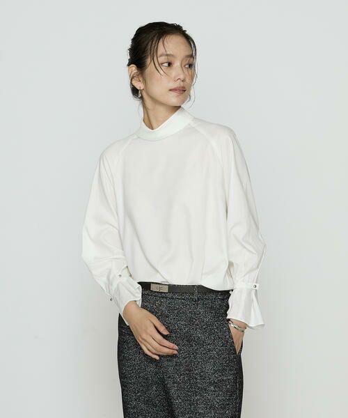 COMME CA PLATINUM S-SIZE / コムサ・プラチナ エスサイズ シャツ・ブラウス | 〔 Sサイズ 〕 フルダルスパンマイクロピーチ ブラウス | 詳細2