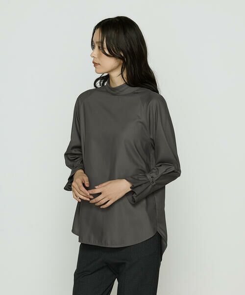 COMME CA PLATINUM S-SIZE / コムサ・プラチナ エスサイズ シャツ・ブラウス | 〔 Sサイズ 〕 フルダルスパンマイクロピーチ ブラウス | 詳細7