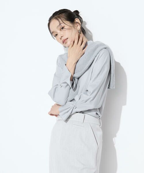 COMME CA PLATINUM S-SIZE / コムサ・プラチナ エスサイズ シャツ・ブラウス | 〔 Sサイズ 〕 フルダルスパンマイクロピーチ ブラウス | 詳細25