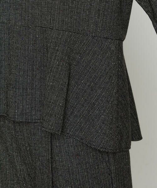 COMME CA PLATINUM S-SIZE / コムサ・プラチナ エスサイズ シャツ・ブラウス | 〔 Sサイズ 〕 ピンヘッドツイード ペプラムブラウス | 詳細9