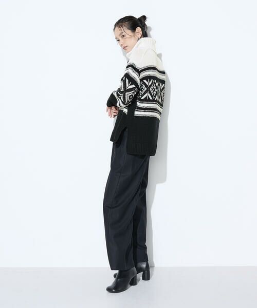 COMME CA PLATINUM S-SIZE / コムサ・プラチナ エスサイズ ニット・セーター | 〔 Sサイズ 〕 ジャカード編み ニットプルオーバー | 詳細12