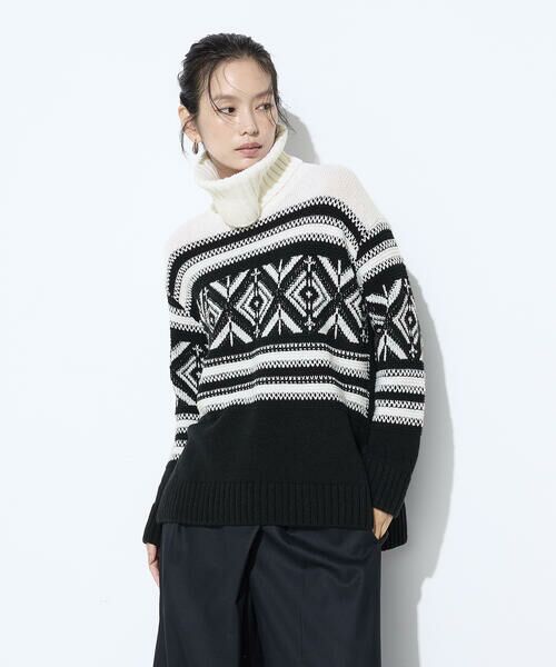 COMME CA PLATINUM S-SIZE / コムサ・プラチナ エスサイズ ニット・セーター | 〔 Sサイズ 〕 ジャカード編み ニットプルオーバー | 詳細16