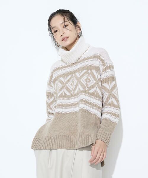 COMME CA PLATINUM S-SIZE / コムサ・プラチナ エスサイズ ニット・セーター | 〔 Sサイズ 〕 ジャカード編み ニットプルオーバー | 詳細21