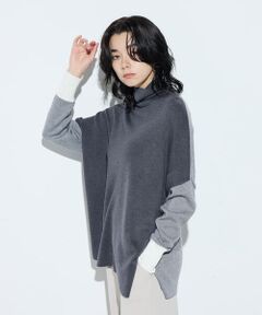 COMME CA PLATINUM S-SIZE / コムサ・プラチナ エスサイズ ニット・セーター | 〔 Sサイズ 〕 ウール混スムース タートルプルオーバー