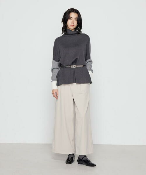 COMME CA PLATINUM S-SIZE / コムサ・プラチナ エスサイズ ニット・セーター | 〔 Sサイズ 〕 ウール混スムース タートルプルオーバー | 詳細7