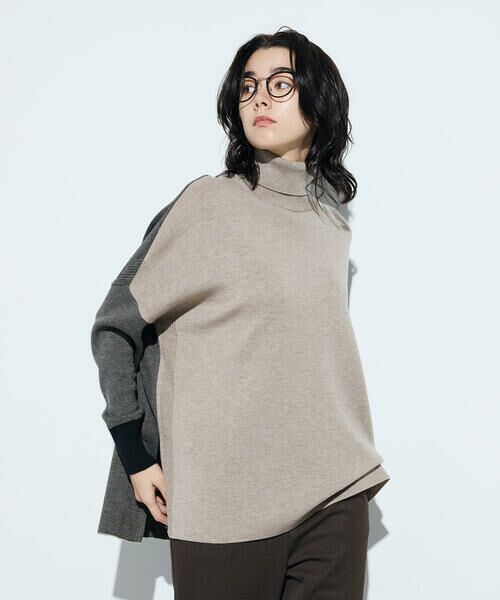 COMME CA PLATINUM S-SIZE / コムサ・プラチナ エスサイズ ニット・セーター | 〔 Sサイズ 〕 ウール混スムース タートルプルオーバー | 詳細14