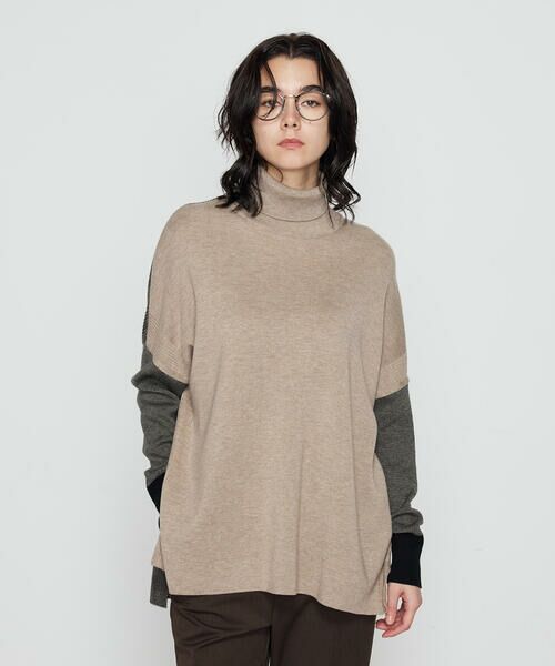 COMME CA PLATINUM S-SIZE / コムサ・プラチナ エスサイズ ニット・セーター | 〔 Sサイズ 〕 ウール混スムース タートルプルオーバー | 詳細22