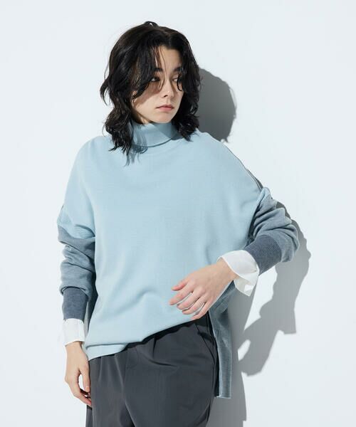 COMME CA PLATINUM S-SIZE / コムサ・プラチナ エスサイズ ニット・セーター | 〔 Sサイズ 〕 ウール混スムース タートルプルオーバー | 詳細26