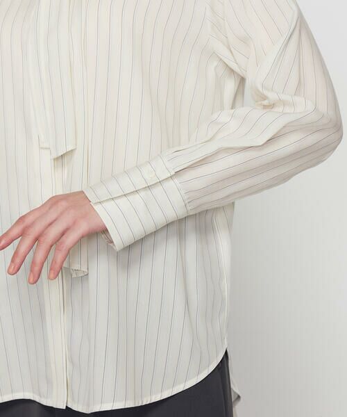 COMME CA PLATINUM S-SIZE / コムサ・プラチナ エスサイズ シャツ・ブラウス | 〔 Sサイズ 〕 リヨセルストライプ ボウタイブラウス | 詳細19