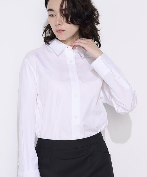 COMME CA PLATINUM S-SIZE / コムサ・プラチナ エスサイズ シャツ・ブラウス | 〔 Sサイズ 〕 コットンブロード／アイランドコットン ベーシックシャツ | 詳細4