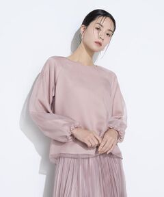 COMME CA PLATINUM S-SIZE / コムサ・プラチナ エスサイズ シャツ・ブラウス | 〔 Sサイズ 〕マットカルゼオーガンジー ブラウス