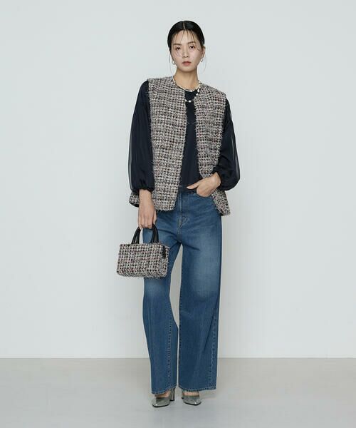 COMME CA PLATINUM S-SIZE / コムサ・プラチナ エスサイズ シャツ・ブラウス | 〔 Sサイズ 〕マットカルゼオーガンジー ブラウス | 詳細3