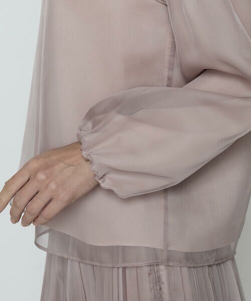 COMME CA PLATINUM S-SIZE / コムサ・プラチナ エスサイズ シャツ・ブラウス | 〔 Sサイズ 〕マットカルゼオーガンジー ブラウス | 詳細14