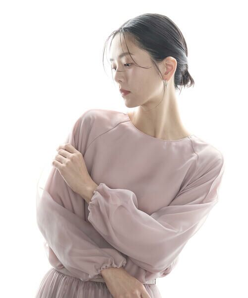 COMME CA PLATINUM S-SIZE / コムサ・プラチナ エスサイズ シャツ・ブラウス | 〔 Sサイズ 〕マットカルゼオーガンジー ブラウス | 詳細20