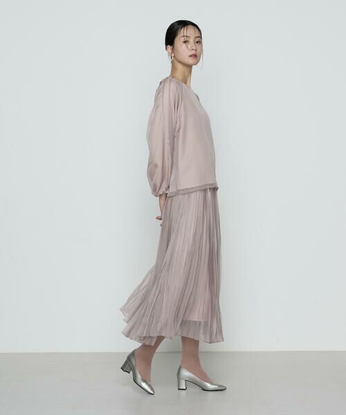 COMME CA PLATINUM S-SIZE / コムサ・プラチナ エスサイズ シャツ・ブラウス | 〔 Sサイズ 〕マットカルゼオーガンジー ブラウス | 詳細8