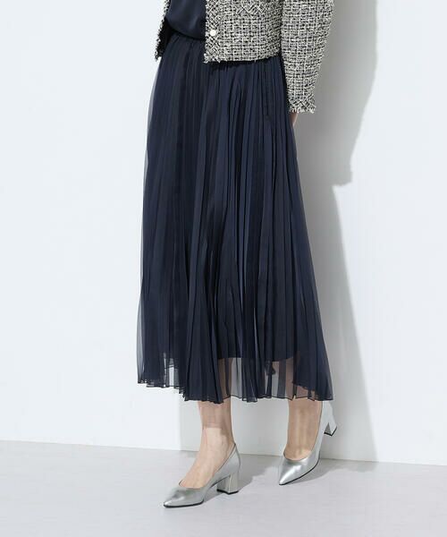 COMME CA PLATINUM S-SIZE / コムサ・プラチナ エスサイズ ロング・マキシ丈スカート | 〔 Sサイズ 〕マットカルゼオーガンジー プリーツスカート | 詳細10