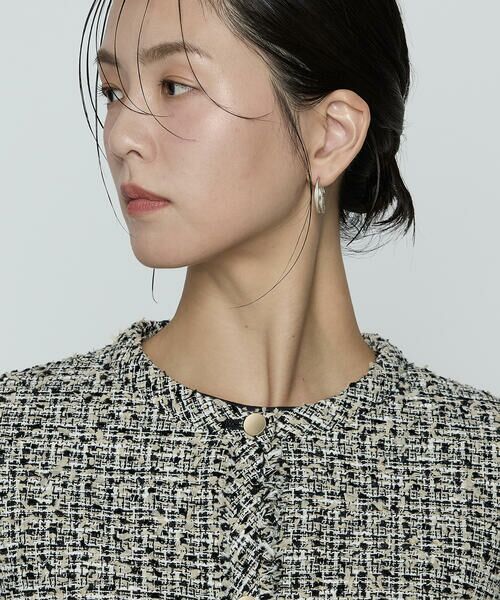 COMME CA PLATINUM S-SIZE / コムサ・プラチナ エスサイズ ノーカラージャケット | 〔 Sサイズ 〕 セレモニーツイード ノーカラージャケット | 詳細15