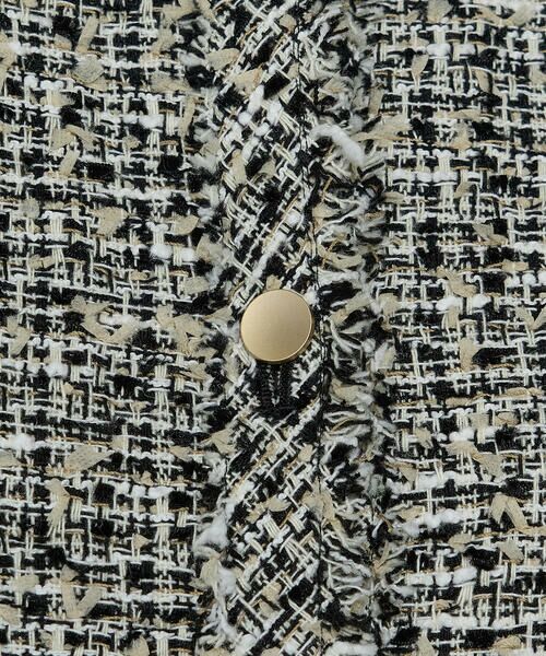 COMME CA PLATINUM S-SIZE / コムサ・プラチナ エスサイズ ノーカラージャケット | 〔 Sサイズ 〕 セレモニーツイード ノーカラージャケット | 詳細20