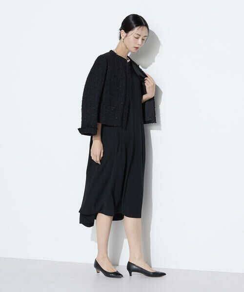 COMME CA PLATINUM S-SIZE / コムサ・プラチナ エスサイズ ロング・マキシ丈ワンピース | 〔 Sサイズ 〕 バックサテンストレッチ ドレス | 詳細12