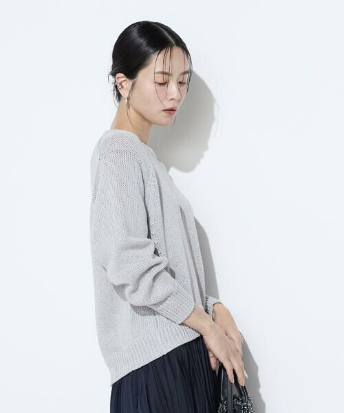 COMME CA PLATINUM S-SIZE / コムサ・プラチナ エスサイズ ニット・セーター | 〔 Sサイズ 〕 プレーティング天竺 シャイニーラメニット | 詳細9