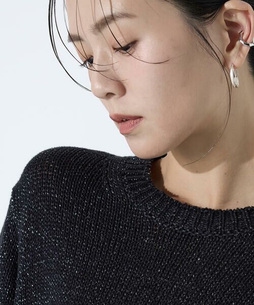 COMME CA PLATINUM S-SIZE / コムサ・プラチナ エスサイズ ニット・セーター | 〔 Sサイズ 〕 プレーティング天竺 シャイニーラメニット | 詳細26