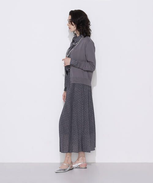 COMME CA PLATINUM S-SIZE / コムサ・プラチナ エスサイズ ロング・マキシ丈スカート | 〔 Sサイズ 〕 ドットプリント プリーツスカート | 詳細2