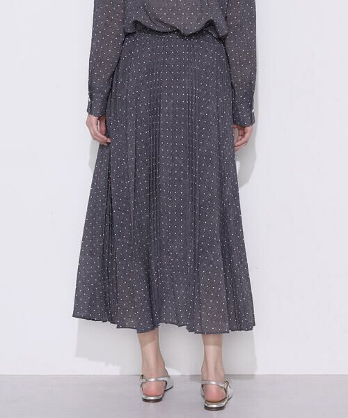 COMME CA PLATINUM S-SIZE / コムサ・プラチナ エスサイズ ロング・マキシ丈スカート | 〔 Sサイズ 〕 ドットプリント プリーツスカート | 詳細6