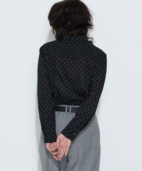 COMME CA PLATINUM S-SIZE / コムサ・プラチナ エスサイズ シャツ・ブラウス | 〔 Sサイズ 〕 ドットプリント ボウタイシャツ | 詳細18