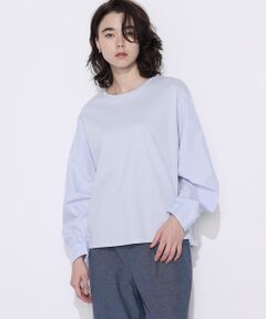 COMME CA PLATINUM S-SIZE / コムサ・プラチナ エスサイズ カットソー | 〔 Sサイズ 〕 TCポンチ 異素材プルオーバー