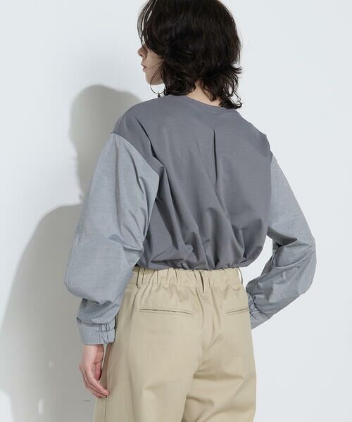 COMME CA PLATINUM S-SIZE / コムサ・プラチナ エスサイズ カットソー | 〔 Sサイズ 〕 TCポンチ 異素材プルオーバー | 詳細16