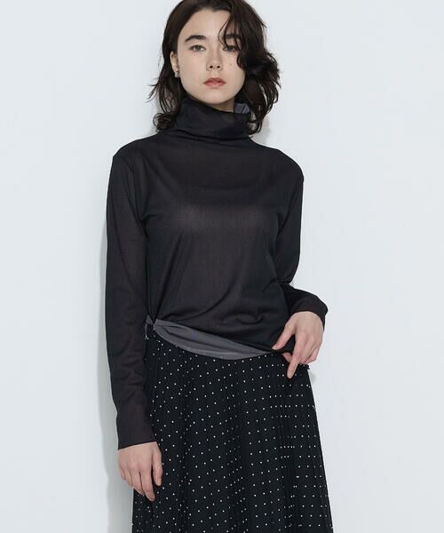 COMME CA PLATINUM S-SIZE / コムサ・プラチナ エスサイズ カットソー | 〔 Sサイズ 〕 ソフトチュール×ウーリー分繊トリコット広巾 プルオーバー | 詳細12