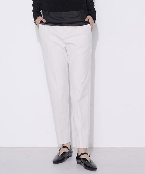 COMME CA PLATINUM S-SIZE / コムサ・プラチナ エスサイズ セットアップ | 〔 Sサイズ 〕 ドライオックス テーパードパンツ（07:キナリ）