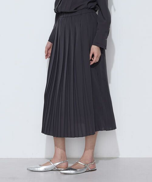 COMME CA PLATINUM S-SIZE / コムサ・プラチナ エスサイズ ロング・マキシ丈スカート | 〔 Sサイズ 〕 フィネスボイル プリーツスカート | 詳細4