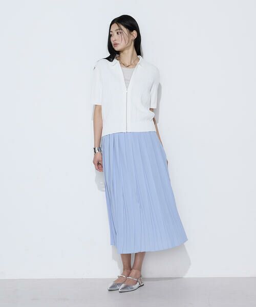 COMME CA PLATINUM S-SIZE / コムサ・プラチナ エスサイズ ロング・マキシ丈スカート | 〔 Sサイズ 〕 フィネスボイル プリーツスカート | 詳細14