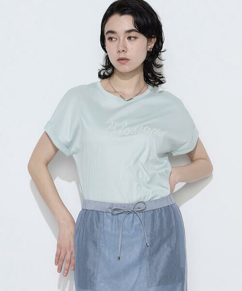 COMME CA PLATINUM S-SIZE / コムサ・プラチナ エスサイズ Tシャツ | 〔 Sサイズ 〕 コットンスムース パールTシャツ | 詳細28