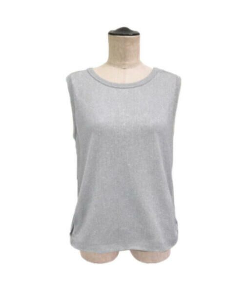 COMME CA PLATINUM S-SIZE / コムサ・プラチナ エスサイズ タンクトップ | 〔 Sサイズ 〕 スパークナイロンテレコ 2WAYタンクトップ（03:ライトグレー）