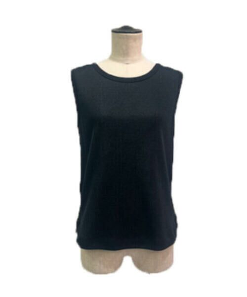 COMME CA PLATINUM S-SIZE / コムサ・プラチナ エスサイズ タンクトップ | 〔 Sサイズ 〕 スパークナイロンテレコ 2WAYタンクトップ（05:ブラック）