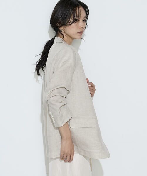 COMME CA PLATINUM S-SIZE / コムサ・プラチナ エスサイズ テーラードジャケット | 〔 Sサイズ 〕 キュプラリネン ピークドラペルジャケット | 詳細24