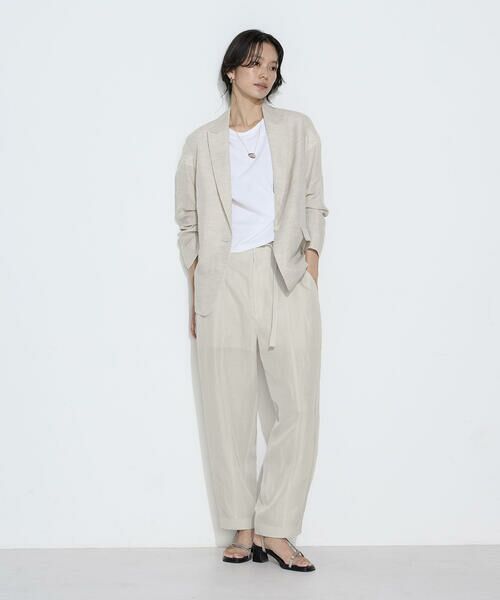 COMME CA PLATINUM S-SIZE / コムサ・プラチナ エスサイズ その他パンツ | 〔 Sサイズ 〕 キュプラリネン/トリアセリネンサテン バレルシルエットパンツ | 詳細19