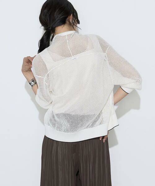COMME CA PLATINUM S-SIZE / コムサ・プラチナ エスサイズ カーディガン・ボレロ | 〔 Sサイズ 〕 リネンメッシュ ジップアップカーディガン | 詳細5