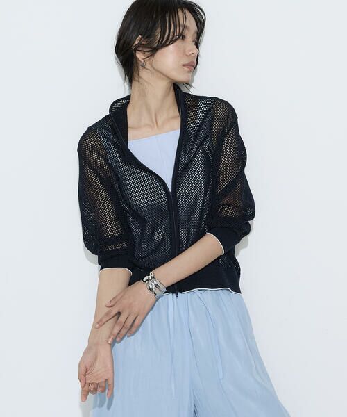 COMME CA PLATINUM S-SIZE / コムサ・プラチナ エスサイズ カーディガン・ボレロ | 〔 Sサイズ 〕 リネンメッシュ ジップアップカーディガン | 詳細17