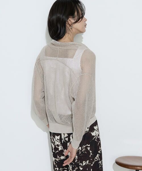 COMME CA PLATINUM S-SIZE / コムサ・プラチナ エスサイズ カーディガン・ボレロ | 〔 Sサイズ 〕 リネンメッシュ ジップアップカーディガン | 詳細25