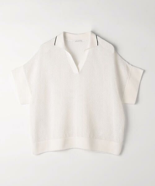 COMME CA PLATINUM S-SIZE / コムサ・プラチナ エスサイズ ニット・セーター | 〔 Sサイズ 〕 リネンメッシュ スキッパープルオーバー | 詳細8