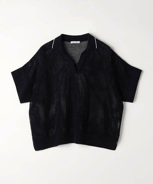 COMME CA PLATINUM S-SIZE / コムサ・プラチナ エスサイズ ニット・セーター | 〔 Sサイズ 〕 リネンメッシュ スキッパープルオーバー | 詳細15