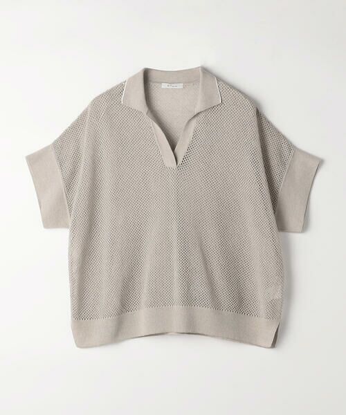 COMME CA PLATINUM S-SIZE / コムサ・プラチナ エスサイズ ニット・セーター | 〔 Sサイズ 〕 リネンメッシュ スキッパープルオーバー | 詳細24