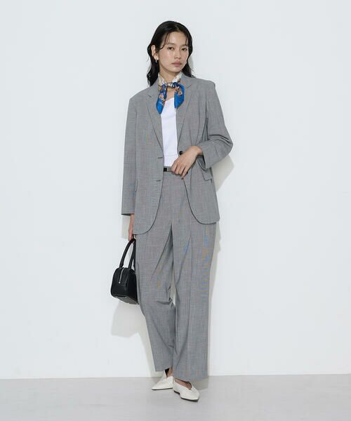 COMME CA PLATINUM S-SIZE / コムサ・プラチナ エスサイズ テーラードジャケット | 〔 Sサイズ 〕 ストレッチミニ千鳥 ジャケット | 詳細1