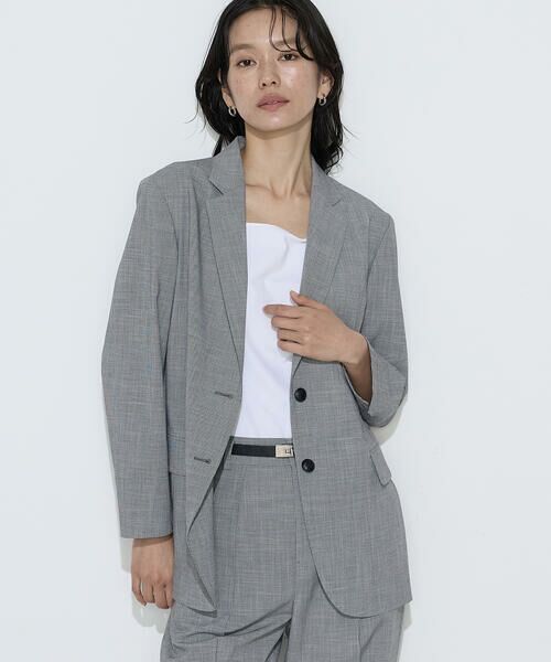 COMME CA PLATINUM S-SIZE / コムサ・プラチナ エスサイズ テーラードジャケット | 〔 Sサイズ 〕 ストレッチミニ千鳥 ジャケット | 詳細6