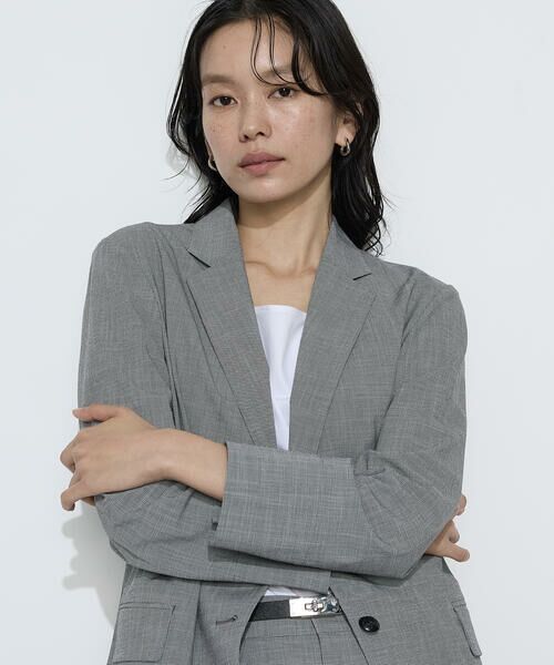 COMME CA PLATINUM S-SIZE / コムサ・プラチナ エスサイズ テーラードジャケット | 〔 Sサイズ 〕 ストレッチミニ千鳥 ジャケット | 詳細8